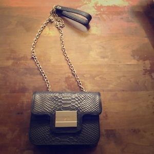 Lux mock croc Zac Posen crossbody purse